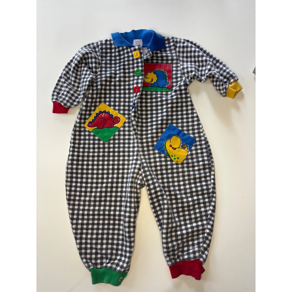 Vintage Buster Brown one‎ piece 24 months- Dinosaurs